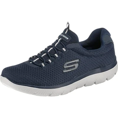 Bild av Skechers SUMMITS herr Sneaker Low Top, Navy Mesh Trim, 45.5 EU