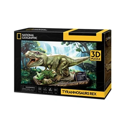 Bild av National Geographic 3D Tryannosaurus Rex pussel för barn Dinosaur Puzzle modeller att montera 52 stycken