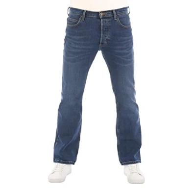 Bild av Lee herrjeans bootcut, Denver byxor, blå herrjeans, bomull, stretch, denim blå, w30 w31 w32 w33 w34 w36 w38 w40 w42 w44, 32W x 32L