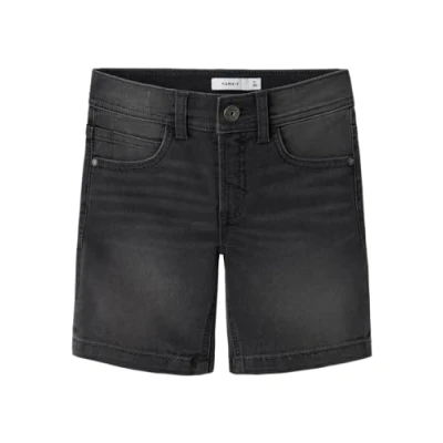 Bild av Name it kids pojkar Nkmsilas slim L DNM shorts 3339 Is Tb, Mörkgrå denim, 122