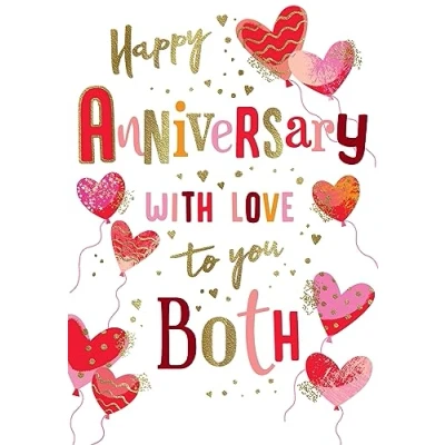Bild av Avant Garde Studios Happy Anniversary To You Both Card 23 x 15 cm