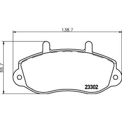 Bild av HELLA 8DB 355 019 321 Jeu de plaquettes frein non préparé pour indicateur d&#039;usure RENAULT: MASTER 2 Kasten, Pritsche/Fahrgestell