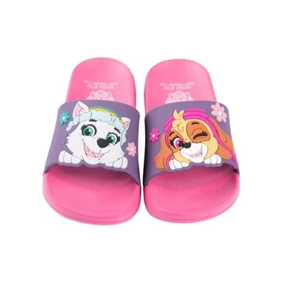 Bild av United Labels Paw Patrol badtofflor för flickor Skye och Everest barn tofflor badsandaler halkfria rosa, 25/26 EU