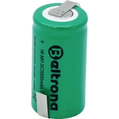 Bild av Beltrona SC3000 Specialbatteri Sub C Z lödflik NiMH 1,2 V 3000 mAh