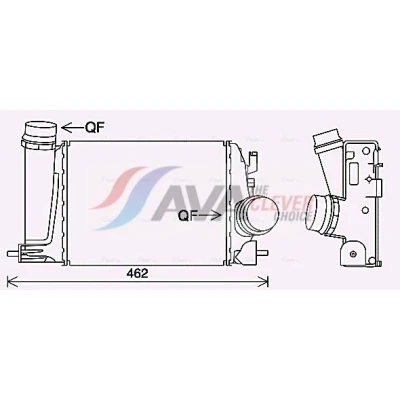 Bild av AVA COOLING SYSTEMS DN4451 Intercooler RENAULT: Megane 4, IV Berline, NISSAN: Qashqai 2