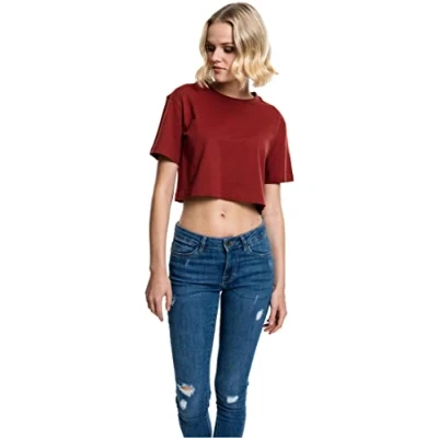Bild av Urban Classics Ladies Short Oversized TEE Tshirt bas, Storlek: XS, Red