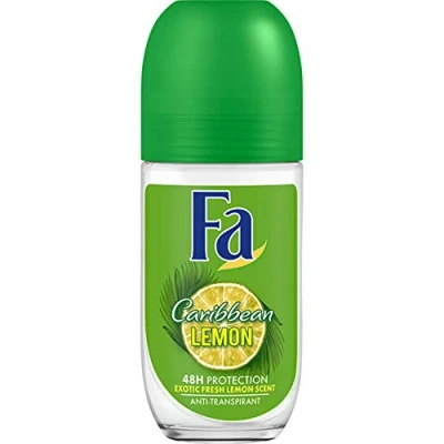 Bild av 6 x Fa Deodorant Roll on för kvinnor &quot;Caribbean Citron&quot; 50 ml glasflaska