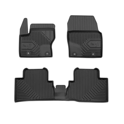 Bild av FROGUM No. 77 77426146 Ensemble de tapis sol Caoutchouc avant et arrière 3 noir Sur mesure FORD: Grand C Max