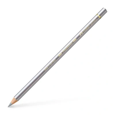 Bild av Faber Castell konst &amp; grafisk polychromos färgpenna, (251), silver, för konst, hantverk, ritning, skissning, hem, skola, universitet, färgläggning