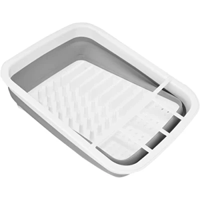 Bild av KitchenCraft Diskställ, Fällbart, 37,5 x 29,5 cm, Plast, Vit, KCDISHCOL