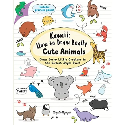 Bild av Kawaii: How to Draw Really Cute Animals: Every Little Creature in the Cutest Style Ever!