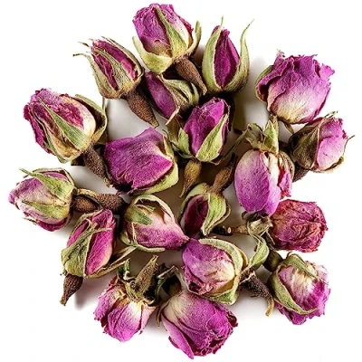 Bild av Rosenknoppar Damask Rose Bud Organisk Kvalitet Torkad Rosenknopp Ätbar Kulinairy Livsmedelskvalitet 100G