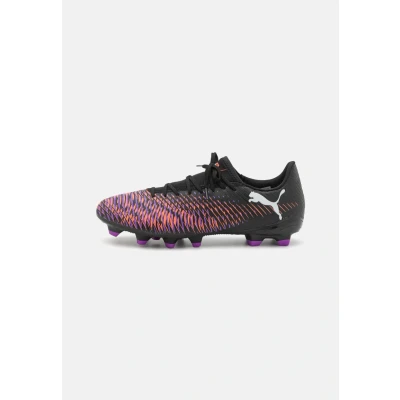 Bild av Puma Future 8 PLAY FG/AG Fotbollsskor fasta dobbar, Storlek: 45, Black/white/glowing red Konstmaterial/textil