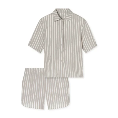 Bild av Schiesser Selected Premium Pyjamas graujaspe, Storlek: Small, Grau jaspe