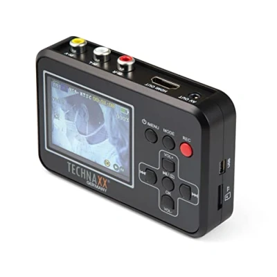 Bild av Technaxx Retro Video Digitizer TX 182 med 6 cm skärm för Video8, Hi8, SVHS, VHS, VCD, DVD, VCR, DV Spara videor direkt på minneskort Digitalisera enkelt och snabbt dina gamla filmer