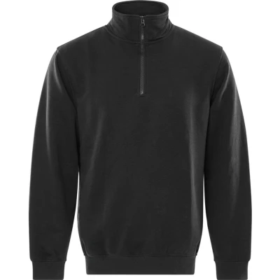 Bild av SWEATSHIRT KORT ZIP 1737 SWB SVART STL L Beijerbygg Byggmaterial