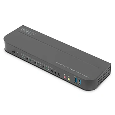 Bild av DIGITUS DS 12890 / KVM Switch 4 Port 4K60Hz x DP in 1 DP/HDMI out
