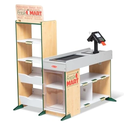 Bild av Melissa &amp; Doug Livsmedelsleksak rollspel träleksaker stora lekset för barn 3+ present till pojkar eller flickor, mångfärgad