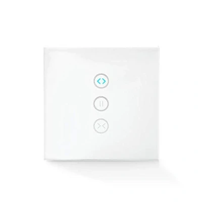 Bild av NEDIS SmartLife WLAN väggströmbrytare parasoll/stängning/gardin väggfäste integrerad app kompatibel med Amazon Alexa och Google Home, vit