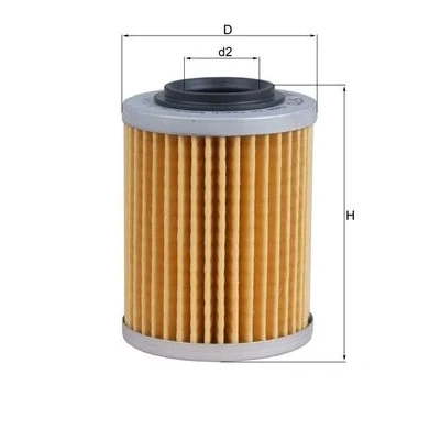 Bild av MAHLE ORIGINAL OX 970 Filtre à huile Cartouche filtrante