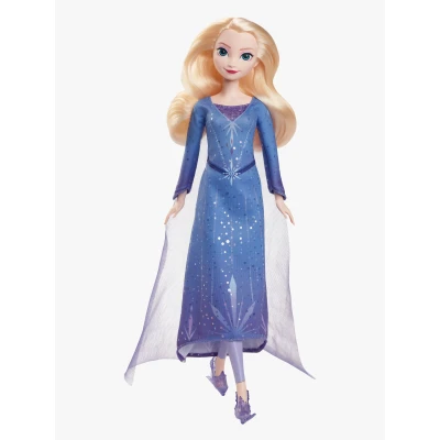 Bild av Mattel Disney Frost Elsa modedocka och tillbehör, konståkningslook med avtagbar klänning skridskor samt 1 par skor, inspirerat av Frost: Vinterfestival, JBG53