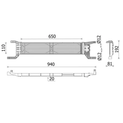 Bild av Oljekylare, automatisk transmission Mahle CLC 324 000P