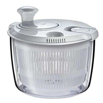 Bild av Küchenprofi Mini salladsslunga inklusive skål, lock, vev och sil, diskmaskinssäker plast, 2,5 l innehåll, torktumlare för sallad, bär, örter svampar