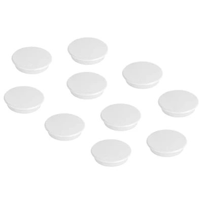 Bild av FRANKEN magneter runda, 10 stycken, högkvalitativa självhäftande för kontor, hushåll, verkstad, perfekt whiteboards, kylskåp, plantavlor eller montrar, 24 mm, vit, HM20 09