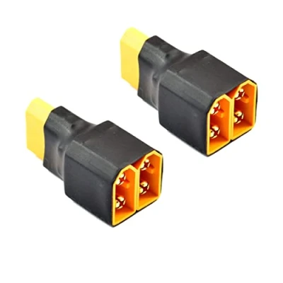 Bild av LinsyRC 2 st hane till hona adapter parallell kontakt XT60 batteri för RC Lipo (2 1 hona)