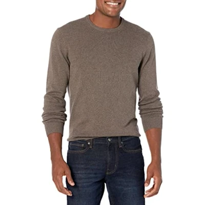 Bild av Amazon Essentials Men&#039;s Tröja med rund hals (finns i Big &amp; Tall), Brun ljung, M