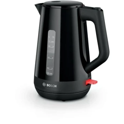 Bild av Bosch TWK1M123, 1,7 l, 2400 W, Svart, Plast, Vattennivå indikator, Överhettningsskydd