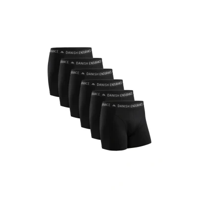 Bild av Danish Endurance 6 PACK Classic Boxershorts, Storlek: 4XL, Black