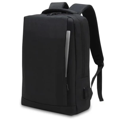 Bild av Waytex Vattentät ryggsäck för bärbar dator på 15 tum med USB laddningsport, svart, pouces, Klassisk