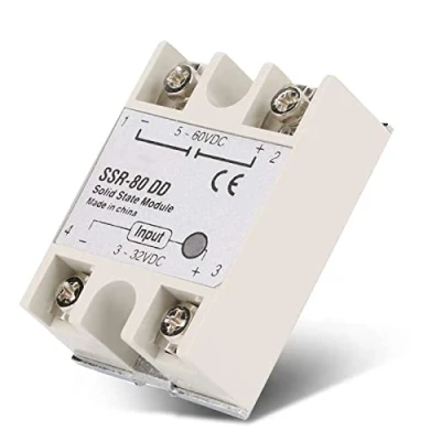 Bild av SSR 80DD 3 32VDC till 5 60VDC 80A utström DC AC Solid State Relay modul för industriell automatiseringsprocess (1 st)