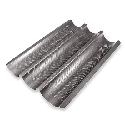 Bild av Schramm® baguette bricka med non stick beläggning för 3 baguetter 38,5 x 28,5 cm form/bakplåt