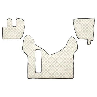Bild av F CORE FL07 CHAMP Ensemble de tapis sol Similicuir avant 3 blanc ivoire