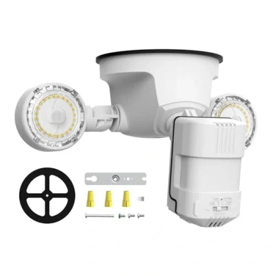 Bild av SANSI Led Utomhusstrålkastare med rörelsedetektor 15W 20000 Lumen Super Bright Floodlight IP65 Vattentät utomhusljus Wall Light White för trädgård, garage, gård