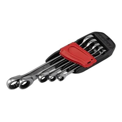 Bild av MILWAUKEE 4932478557 Kit de clés à fourche et polygonale cliquet 144 7 avec fonction crantage 8, 10, 12, 13, 14, 15, 17 Acier chrome vanadium