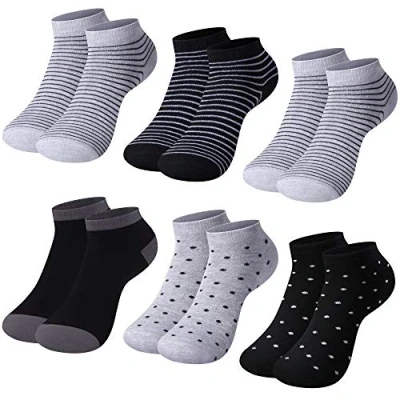 Bild av L&amp;K II 12 par sporttränare för kvinnor sneakers ankelstrumpor unisex bomull 92276, 92276A, 39 42 EU
