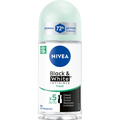 Bild av NIVEA Invisible Black &amp; White Roll On Deodorant 50 ml