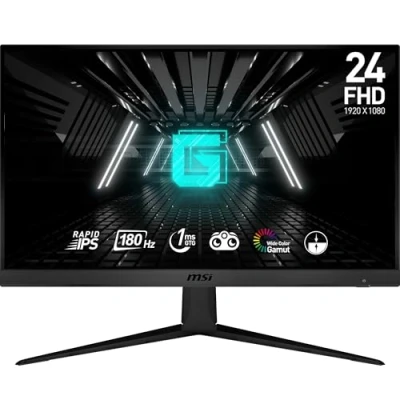 Bild av MSI G2412F 23,8 tum FHD spelskärm 1 920 x 080 Rapid IPS panel, 180 Hz/1 ms (GtG), 107% sRGB färgskala, adaptiv synk DP 1.2a, HDMI 2.0b CEC