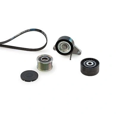 Bild av GATES K027PK1705 Jeu de courroies trapézoïdales à nervures avec poulie débrayable ThermalPro NISSAN: X Trail, Qashqai / Qashqai+2 I