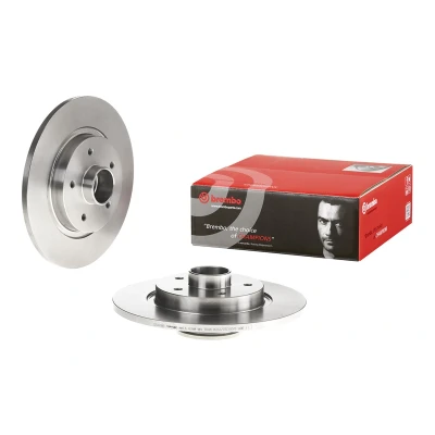 Bild av BREMBO 08.B395.27 Disque de frein 274 11 5 plein avec kit roulement roue, bague ABS RENAULT: Kangoo II / Grand Kangoo, Express