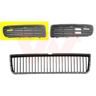Bild av VAN WEZEL 7621592 Grille De Pare Choc avant droite SKODA: Octavia I 5 portes, 1 Combi