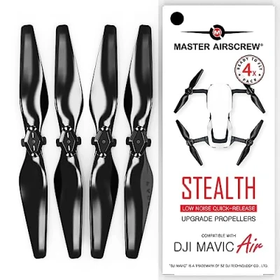 Bild av Master Airscrew Stealth Propellrar för DJI Mavic Air Svart, 4 stycken