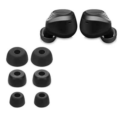Bild av Kwmobile 6 x kuddar kompatibla med Jabra Elite 75t/65t/Active 3 storlekar silikonöronproppar in ear hörlurar