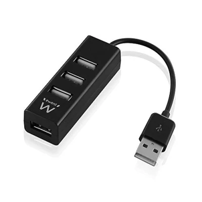Bild av Ewent EW1123 USB2.0 4 portar, svart, port