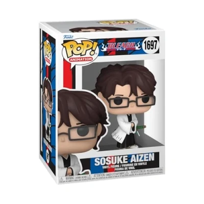 Bild av Funko POP! Animation: Bleach Aizen Sousuke Vinylfigur för samlare Presentidé Officiell Merchandise Leksaker barn &amp; vuxna Anime Fans Modellfigur och utställning