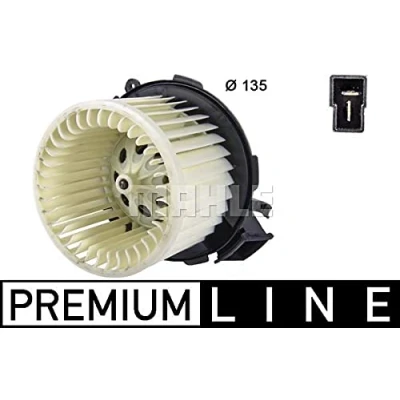 Bild av MAHLE ORIGINAL AB 100 000P Pulseur d&#039;Air pour véhicules avec système de climatisation direction à droite/à gauche PEUGEOT: 307 3/5 portes, CC