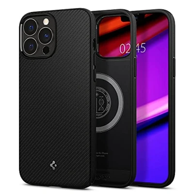 Bild av Spigen för iPhone 13 Pro Max Skal Mag Armor MagFit Case Kompatibel med MagSafe Matte Black